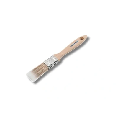 Image of Cutting Edge Professional Premium Quality SRT Synthetic Filament Paint Brushes 1&quot; Wooden Ergonomic Grip Beavertail Handle Suitable for All Paints, No Breaking In Required (1&quot; / 25mm)