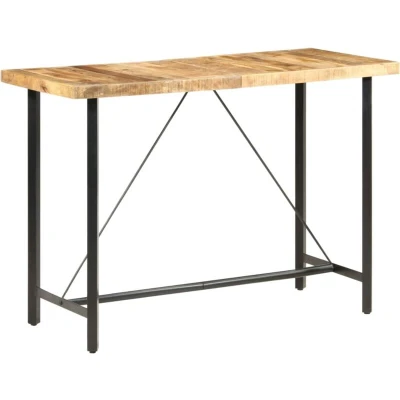 Image of vidaXL Bar Table 150x70x107 cm Rough Mango Wood