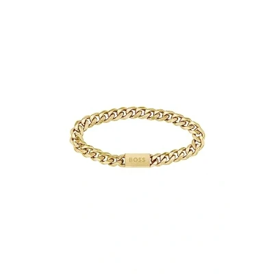 Image of BOSS FOR HIM Bracelet goldcoloured, Men&#039;s, Size: One Size, Gold coloured