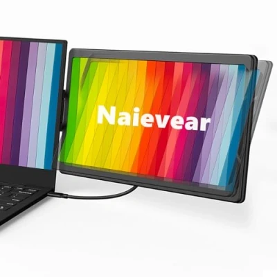 Image of Naievear Portable Monitor,13.3&quot; 1920x1080P FHD IPS Laptop Screen Monitor With HDMI/Type C/USB C,Second For Laptop/Pc/Mac/PS3/4/5/Xbox/Phone