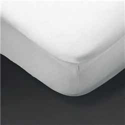 Image of Mitre Essentials Pyramid Fitted Sheet White King Size