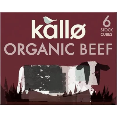 Image of Kallo Organic Vegetable Stock Cubes, Gluten Free, Vegetarian &amp; Coeliac Friendly, No Artificial Colours, Flavours or Preservatives, Premium Veg for Broth, Soup, Sauces Gravies, 90 Pack 15x66g