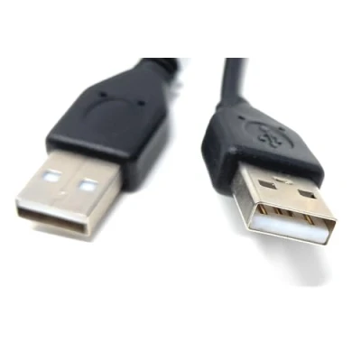 Image of 60cm USB to 2.0 24AWG A (Male Male) High Speed Data Transfer Lead Cable 1.8ft Black