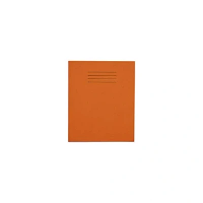 Image of RHINO Stationery Exercise Book 8 X 6.5 48 Page 8mm Lined Orange Learning Resources School Books Pack of 10