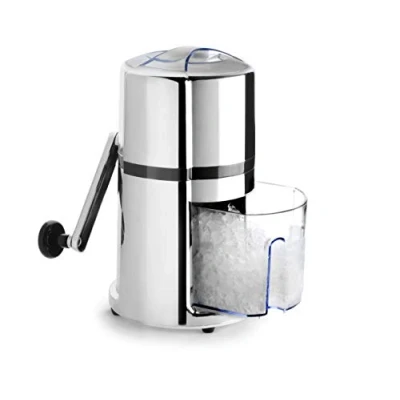 Image of IBILI 792400 Ice Crusher 16x26 cm, Stainless Steel, Silver/Black, 16 x 26 cm