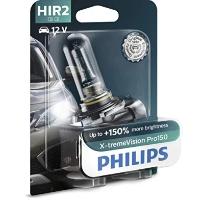 Image of Philips X tremeVision Pro150 HIR2 car headlight bulb +150%, single blister