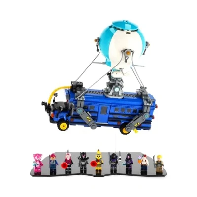 Image of UNIQUEDISPLAY Display Stand for LEGO Fortnite 77073 Battle Bus