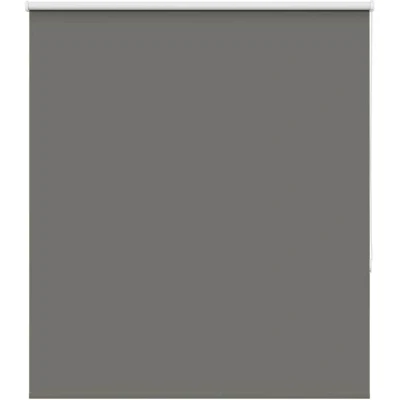 Image of vidaXL Roller Blind Blackout Grey 125x130 cm Fabric Width 121.6 Polyester