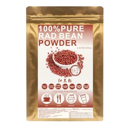 Image of Plant Gift 100% Pure Red Bean Powder 红豆粉 Natural Flour, Great Flavor for Drinks, Smoothie, Yogurt, Baking, cookies, cakes and Beverages, Non GMO Powder, No Filler, additives 100G/3.25oz