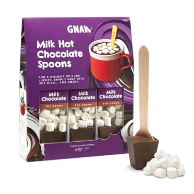 Image of Gnaw Choc Shot Milk Hot Chocolate Trio Gift Set, Luxurious &amp; Rich Gifts for Any Occasion, 3 Classic Shots with Mini Marshmallows, x3