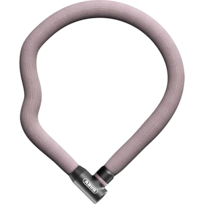 Image of ABUS Chain Lock Goose 4204K Flexible, Klapper Free Bicycle Made of Hardened Steel 4 mm Thick Chain, 28 Total Diameter 110 cm Long with Key Old Pink
