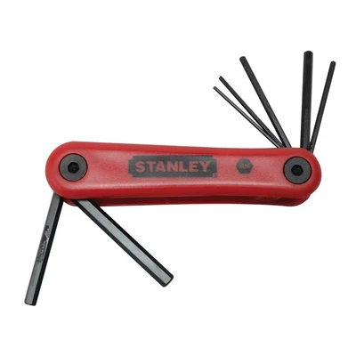 Image of Stanley 469261 Folding Hex Key Set Metric (7 Pieces)