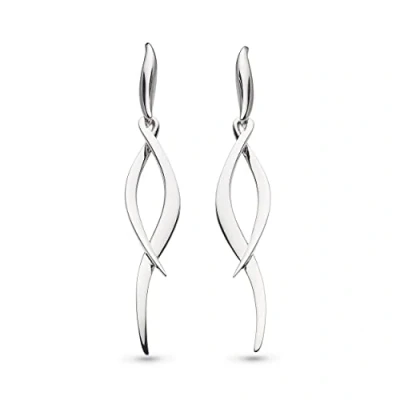 Image of Kit Heath Sterling Silver Entwine Twine Twist Drop Earrings