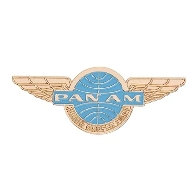 Image of Desert Cactus Pan Am Airways Airline Lapel Pin Logo Enamel Made of Metal (Lapel Design 4), Bronze, no gemstone