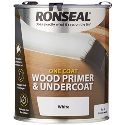 Image of Ronseal One Coat Wood Primer and Undercoat 750ml