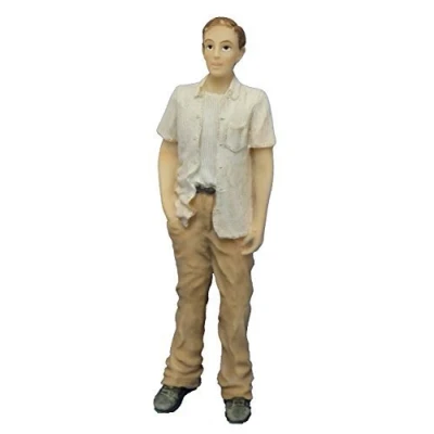 Image of Melody Jane Dolls House People Modern Man with Open Shirt 1:12 Resin Figure