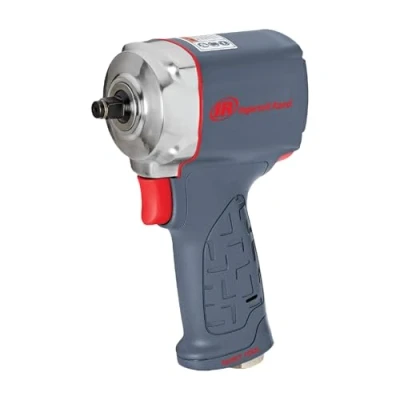 Image of Ingersoll Rand Air Impact Wrench 15QMAX, 3/8 Inch Wrench, Drive Ultra Compact Driver, Torque with Quiet Technology, Pneumatic for Heavy Work