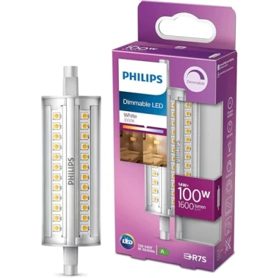 Image of PHILIPS LED Classic Dimmable Light Spot [R7S] 14W 100W Equivalent, White (3000K)