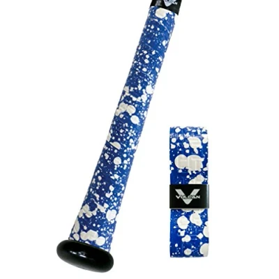 Image of Vulcan 1.75mm Bat Grip Baseball/Softball Blue Splatter