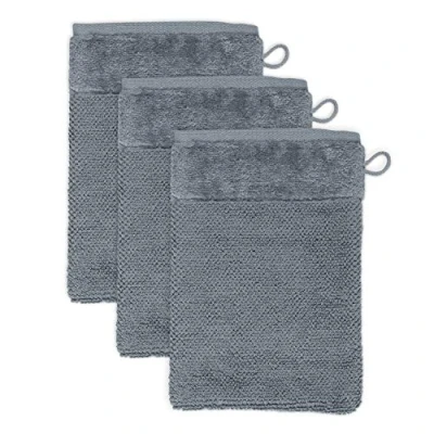Image of Möve Set of 3 wash Gloves, Stone, 20 x 15 cm