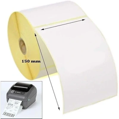 Image of Direct Thermal Labels Blank Box of 10 White 4&quot; x 6&quot;(101mm 152mm) 500 per Roll Address Label Shipping Package Printers Zebra Citizen TSC Other (4 6)