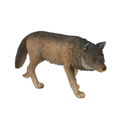 Image of MOJO Timber Wolf Walking Hand Painted Toy Figure Woodland Collection True to Life &amp; Highly Detailed Designed in UK