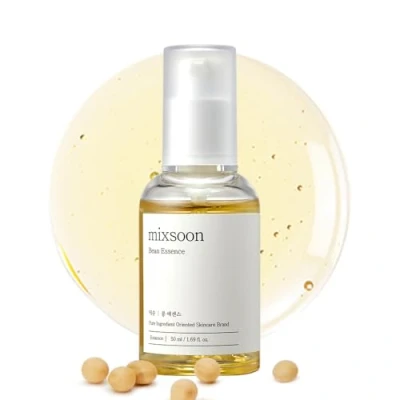 Image of mixsoon Bean Essence, Vegansnail, Exfoliating Essence for face, Hydrating Korean Skin Care,Glassskin 1.69 fl.oz/50ml