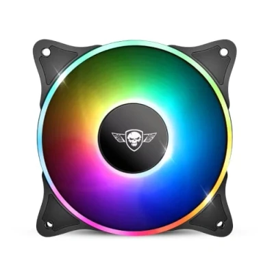 Image of SPIRIT OF Gamer Watercooling Airforce Series Dual RGB Silent Backlit PC Cooling Fan Liquid Adjustable Dimensions: 120 x 25 mm