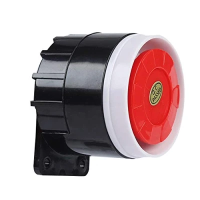 Image of Sonew 12V Alarm Sounder, DC Mini Red Wired Horn Siren Sound System Warning for Home Security 120dB