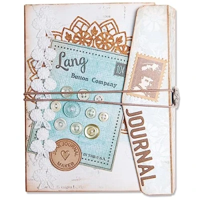 Image of Sizzix ScoreBoards Plus Die Frame Pocket Journal by Eileen Hull 666152 Steel Rule Cutting for Cardmaking, Scrapbooking, Papercraft and More