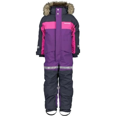 Image of Didriksons BJÄRVEN Cover Unisex Snowsuit for kids, Size: 3 4y, Royal purple