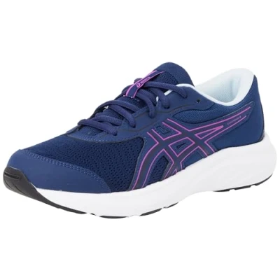 Image of Asics Gelcontend 9 Unisex Road running shoes for kids, Size: 1, Blue expanse/bold magenta Textile/synthetics
