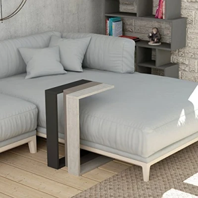 Image of HOCUS PICUS C Table for Living Room Options 57x40x30cm Coffee Side End (Anthracite Light Mocha Ancient White)