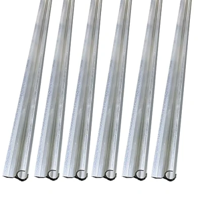 Image of JUTTAUTO 6Pcs Awning Rail C Channel 6X60cm Motorhome Aluminum Strips for T4 T5 T6 Campervan, Caravan, Camping Tent Equipment Awnings Accessories