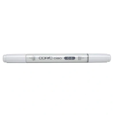 Image of COPIC Ciao Coloured Marker Pen (C 3) Cool Gray No.3, For Art &amp; Crafts, Colouring, Graphics, Highlighter, Design, Anime, Professional Beginners, Supplies Colouring Books