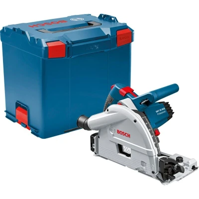 Image of Bosch Professional corded plunge saw GKT 55 GCE (1.400 Watt, incl. 1 x circular blade, Top Precision Best for Wood, 165 1.8/1.3 20 mm, 48, Hex key, L BOXX 374N)
