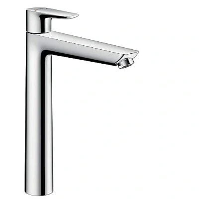 Image of hansgrohe Talis E basin mixer tap 240 for wash bowls with pop up waste, chrome 71716000