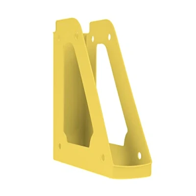 Image of DONAU 7462101PL 11 Magazine File Modern Design/Pack of 1 / A4 Yellow Pastel Colour/Openwork/Polypropylene/Plastic/Desk Organiser for Magazines