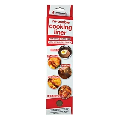 Image of Reusable Cooking Liner Baking Sheet Non Stick Gril Oven Fry Microwave Tray