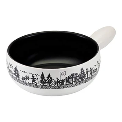 Image of Kuhn Rikon Caquelon Alpine Willow Induction 23 cm Clay, Stoneware, 1.8 liters, Weiss