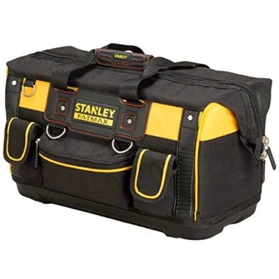 Image of STANLEY FATMAX Open Mouth Rigid Tool Bag with Storage Compartment, Multi Pockets Organiser, 20 Inch, FMST1 71180