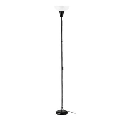 Image of MAC TAGARP Floor White Uplighter Light Eye Protection Modern Reading Standing Lamp for Living Room, Bedroom, Bedside, Office, Study, Standard Tall Black &amp; White, 180 CM