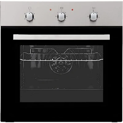 Image of Cookology 60cm Built in Electric Fan Oven A+ Energy Rating Integrated Single with Mechanical Timer &amp; Grill Stainless Steel
