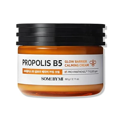 Image of SOME BY MI Propolis B5 Glow Barrier Calming Cream 2.02Oz, 60ml Made from and Panthenol for Glass Skin Strengthen with Daily Brightening Moisturizer Korean Care