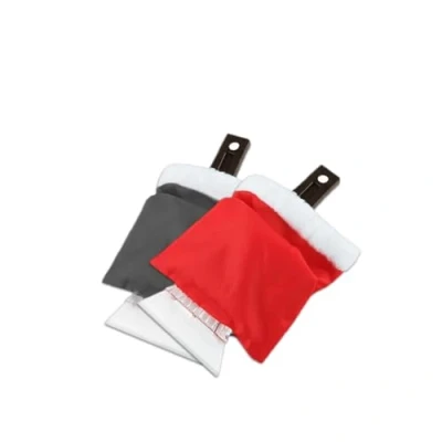 Image of Ice scraper for Car Windscreen with Warmer Hand Mitt. Gloves 2pcs (Red and Black)