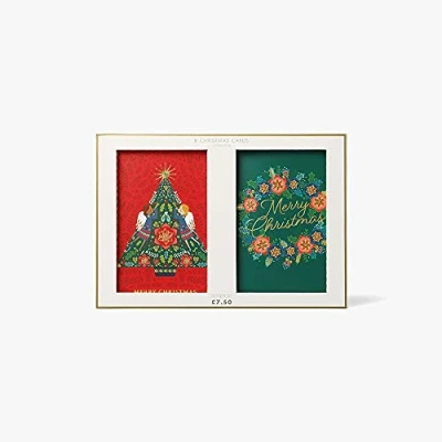 Image of Paperchase Luxe Wreath Christmas Cards Box of 8, 613982