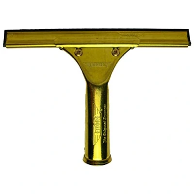 Image of Ettore 10008 ProSeries Brass Squeegee, 8 Inch, Gold