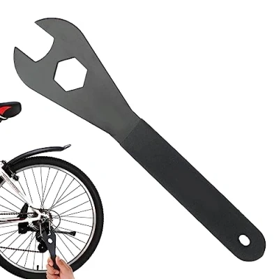 Image of Rianpesn Wrench, Carbon Steel Spanner Wrench 15mm/16mm/17mm/18mm/19mm, Portable Cycling Repair Tool with Anti Slip Handle for Mountain Bikes, Dead Pedals