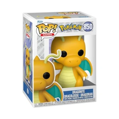 Image of Funko POP! Games: Pokemon Dragonite Collectable Vinyl Figure Gift Idea Official Merchandise Toys for Kids &amp; Adults Video Games Fans Model Collectors and Display