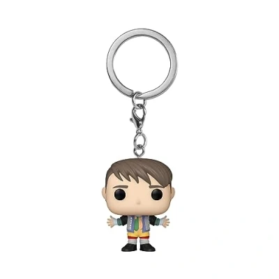 Image of Funko POP! Keychain: Friends Joey Tribbiani In Chandler&#039;s Clothes Novelty Keyring Collectable Mini Figure Stocking Filler Gift Idea Official Merchandise TV Fans Backpack Decor